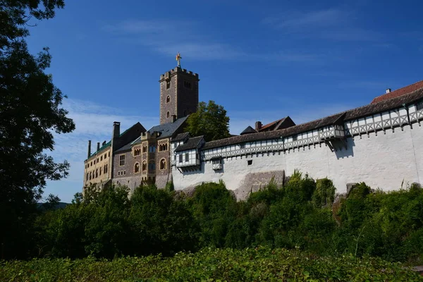 Eisenach Germania Visualizza Castello Wartburg Vicino Centro Storico Eisenach Regione — Foto Stock