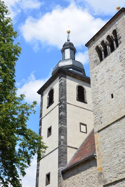 Visa Den Historiska Staden Erfurt Thüringen Tyskland — Stockfoto