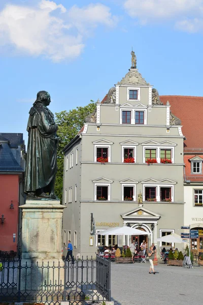 Вид Исторический Город Веймар Тюрингия Германия — стоковое фото