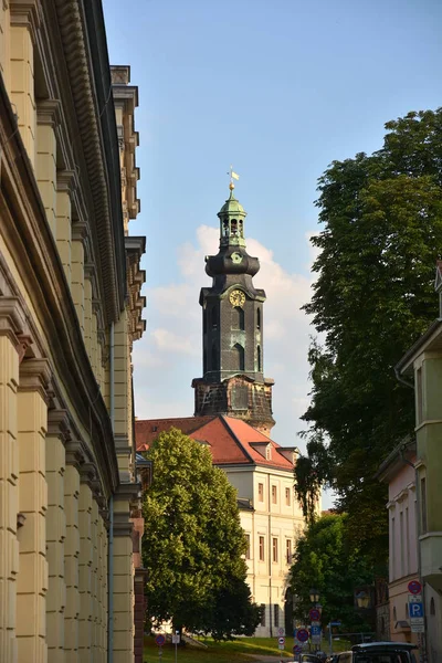 Visa Den Historiska Staden Weimar Thüringen Tyskland — Stockfoto