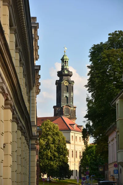 Visa Den Historiska Staden Weimar Thüringen Tyskland — Stockfoto