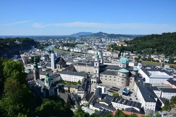 Salisburgo Austria Veduta Nella Storica Città Salisburgo Austria — Foto Stock