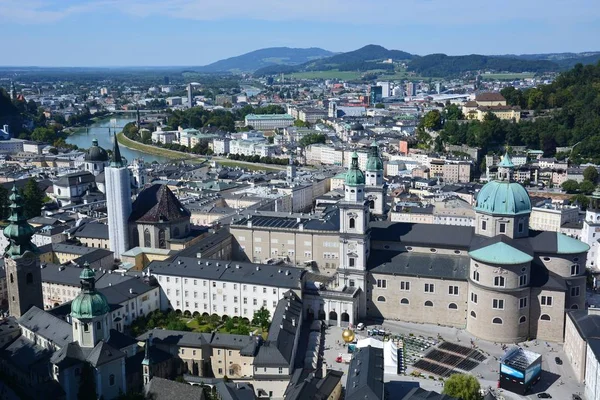 Salzbourg Autriche Vue Dans Ville Historique Salzbourg Autriche — Photo