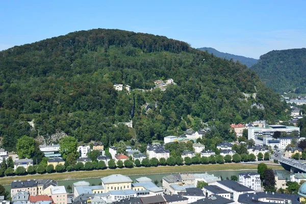 Salzburg Österrike Vyn Den Historiska Staden Salzburg Österrike — Stockfoto