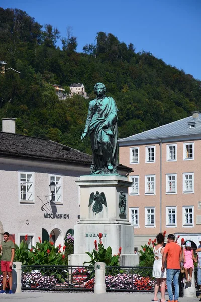 Salzbourg Autriche Vue Dans Ville Historique Salzbourg Autriche — Photo