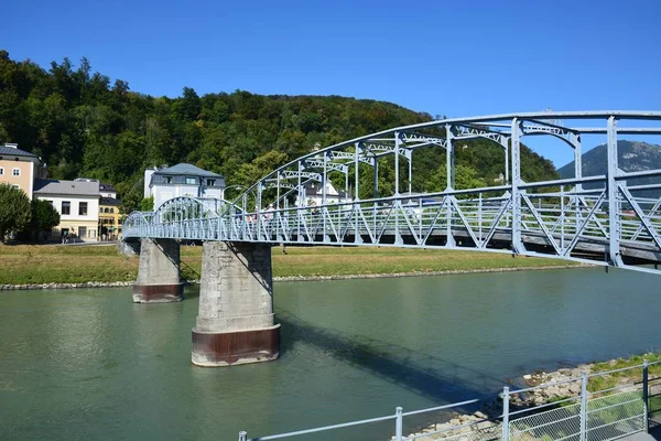 Salzburgo Áustria Vista Para Cidade Histórica Salzburgo Áustria — Fotografia de Stock