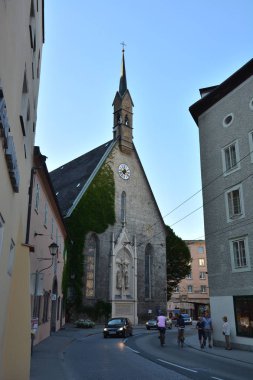 Salzburg, Avusturya - Salzburg, Avusturya tarihi şehir görünümünde
