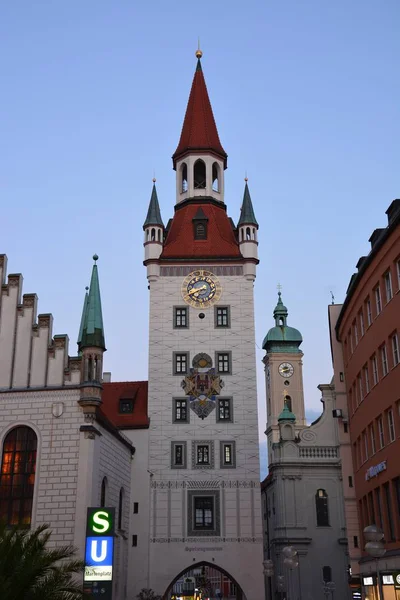 View Munich Bavaria Germany Sunset — Stock Photo, Image