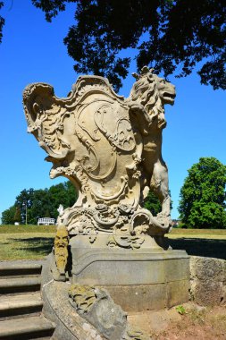 Bamberg, Almanya - Barok Schloss Seehof palace yanında üst Franconia, Almanya Bamberg şehir tarihi, Bavyera, bölge görünümünü