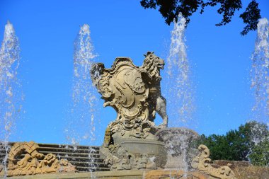Bamberg, Almanya - Barok Schloss Seehof palace yanında üst Franconia, Almanya Bamberg şehir tarihi, Bavyera, bölge görünümünü
