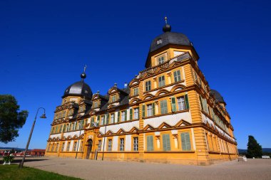 Bamberg, Almanya - Barok Schloss Seehof palace yanında üst Franconia, Almanya Bamberg şehir tarihi, Bavyera, bölge görünümünü
