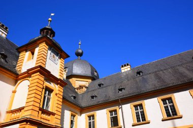 Bamberg, Almanya - Barok Schloss Seehof palace yanında üst Franconia, Almanya Bamberg şehir tarihi, Bavyera, bölge görünümünü
