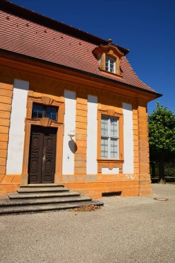Bamberg, Almanya - Barok Schloss Seehof palace yanında üst Franconia, Almanya Bamberg şehir tarihi, Bavyera, bölge görünümünü