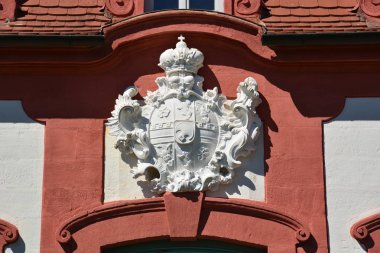 Bamberg, Almanya - Barok Schloss Seehof palace yanında üst Franconia, Almanya Bamberg şehir tarihi, Bavyera, bölge görünümünü