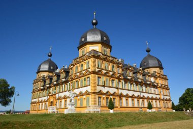 Bamberg, Almanya - Barok Schloss Seehof palace yanında üst Franconia, Almanya Bamberg şehir tarihi, Bavyera, bölge görünümünü