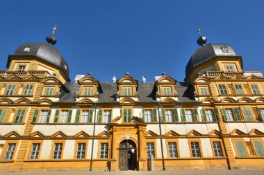 Bamberg, Almanya - Barok Schloss Seehof palace yanında üst Franconia, Almanya Bamberg şehir tarihi, Bavyera, bölge görünümünü