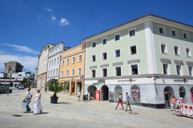 Tarihi şehir, Passau, Bavyera, Almanya görünümünde Passau, Almanya