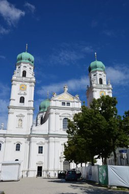Tarihi şehir, Passau, Bavyera, Almanya görünümünde Passau, Almanya