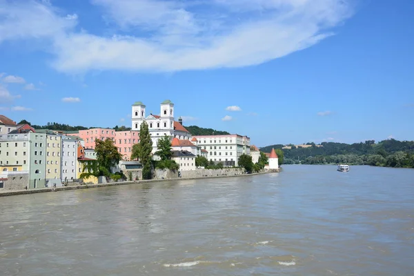 Passau Alemanha Vista Para Cidade Histórica Passau Baviera Alemanha — Fotografia de Stock