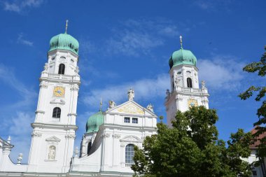 Tarihi şehir, Passau, Bavyera, Almanya görünümünde Passau, Almanya
