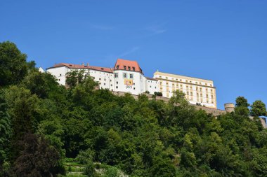 Tarihi şehir, Passau, Bavyera, Almanya görünümünde Passau, Almanya