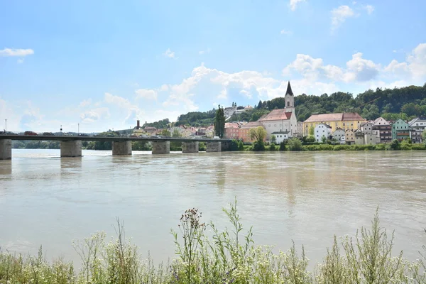 Passau Německo Pohled Historickém Městě Passau Bavorsko Německo — Stock fotografie