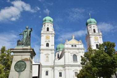 Tarihi şehir, Passau, Bavyera, Almanya görünümünde Passau, Almanya