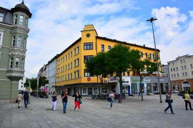 Tarihi şehir, Passau, Bavyera, Almanya görünümünde Passau, Almanya