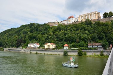 Tarihi şehir, Passau, Bavyera, Almanya görünümünde Passau, Almanya
