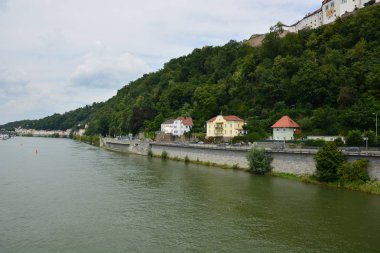Tarihi şehir, Passau, Bavyera, Almanya görünümünde Passau, Almanya