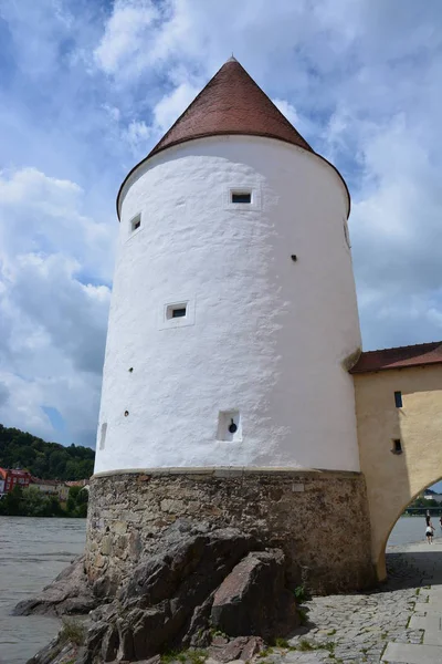 Passau Alemanha Vista Para Cidade Histórica Passau Baviera Alemanha — Fotografia de Stock