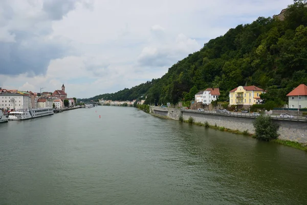 Passau Alemanha Vista Para Cidade Histórica Passau Baviera Alemanha — Fotografia de Stock