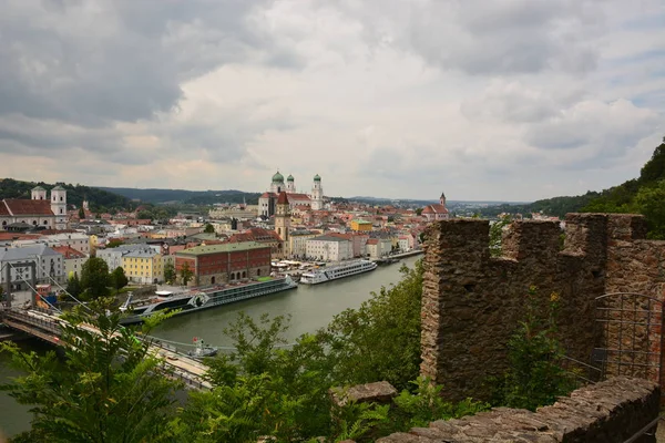 Passau Allemagne Vue Dans Ville Historique Passau Bavière Allemagne — Photo