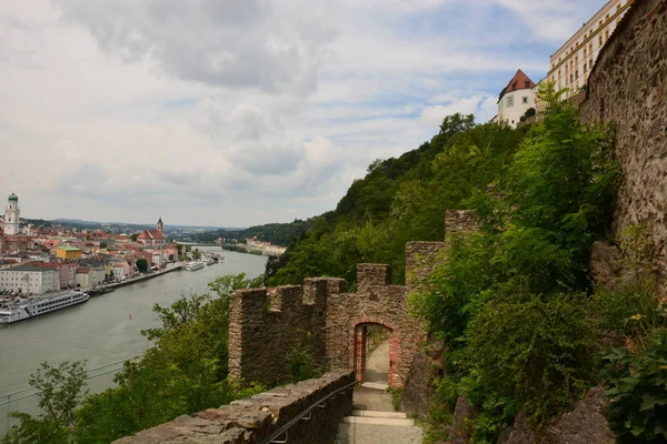 Passau Allemagne Vue Dans Ville Historique Passau Bavière Allemagne — Photo