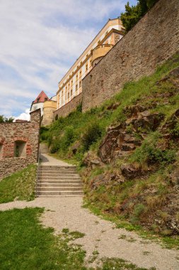 Tarihi şehir, Passau, Bavyera, Almanya görünümünde Passau, Almanya