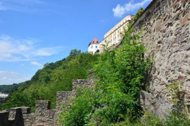 Tarihi şehir, Passau, Bavyera, Almanya görünümünde Passau, Almanya