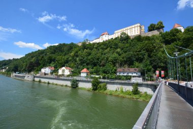 Tarihi şehir, Passau, Bavyera, Almanya görünümünde Passau, Almanya