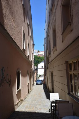 Tarihi şehir, Passau, Bavyera, Almanya görünümünde Passau, Almanya