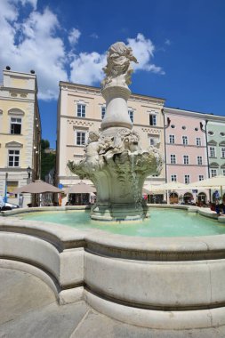 Tarihi şehir, Passau, Bavyera, Almanya görünümünde Passau, Almanya