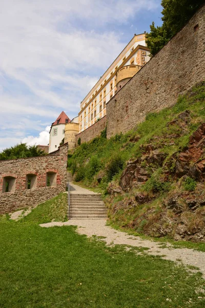 Tarihi Şehir Passau Bavyera Almanya Görünümünde Passau Almanya — Stok fotoğraf