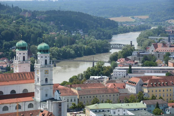 Passau Allemagne Vue Dans Ville Historique Passau Bavière Allemagne — Photo