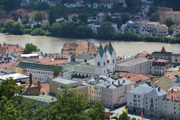 Passau Duitsland Weergave Historische Stad Passau Beieren Duitsland — Stockfoto