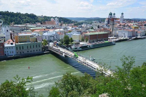 Passau Allemagne Vue Dans Ville Historique Passau Bavière Allemagne — Photo