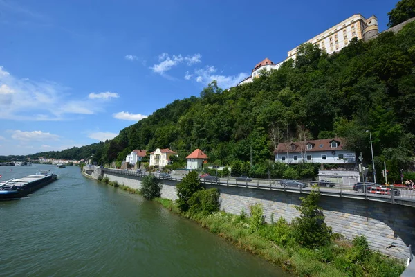 Passau Alemanha Vista Para Cidade Histórica Passau Baviera Alemanha — Fotografia de Stock