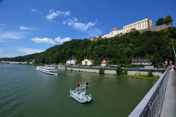 Passau Duitsland Weergave Historische Stad Passau Beieren Duitsland — Stockfoto