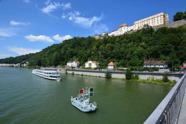 Passau Alemanha Vista Para Cidade Histórica Passau Baviera Alemanha — Fotografia de Stock