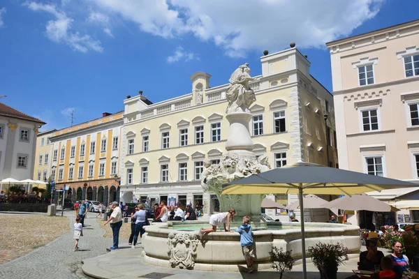 Tarihi şehir, Passau, Bavyera, Almanya görünümünde Passau, Almanya