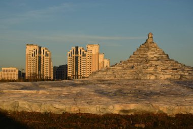 Görünümünde Astana, Kazakistan, Expo 2017 dizi başkenti