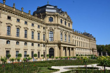 Wrzburg kentinde Residenz Sarayı, Bavaria, bölge Lower Franconia, Almanya