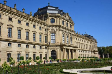 Wrzburg kentinde Residenz Sarayı, Bavaria, bölge Lower Franconia, Almanya